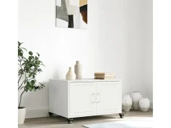 Best Mesa de centro | Mesa de apoio 68x50x43.5 cm aço Branco