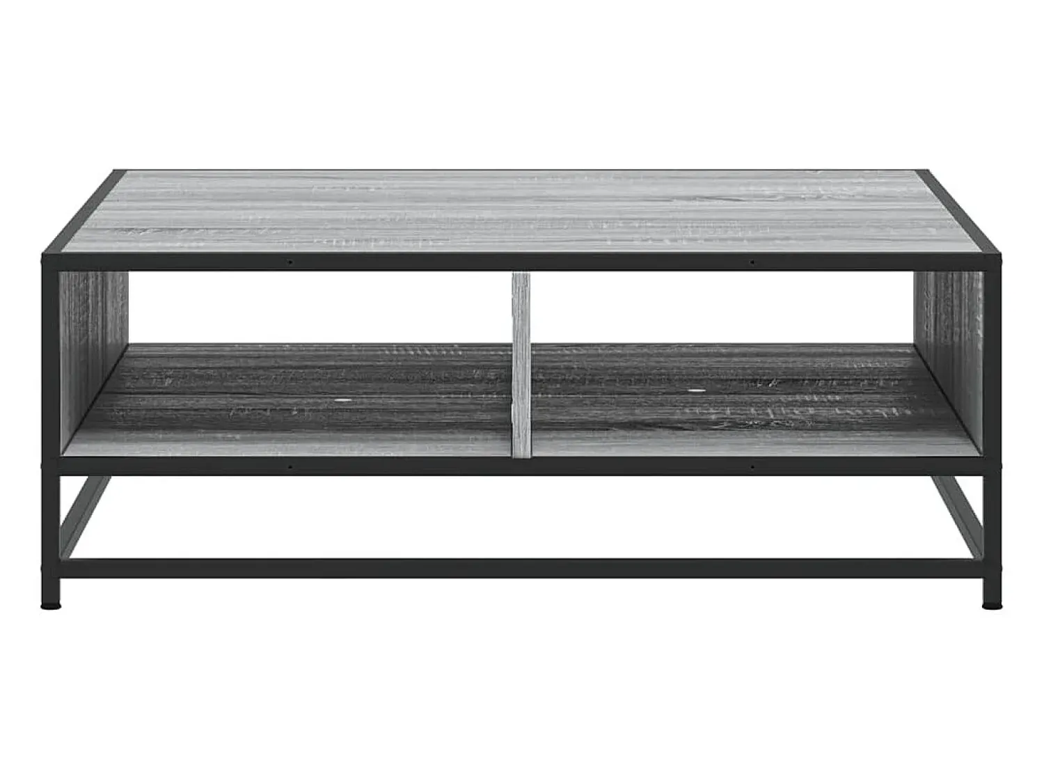 Mesa De Centro| Mesa de centro | Mesa de apoio 80x80x30 cm deriv. madeira/metal sonoma Cinzento