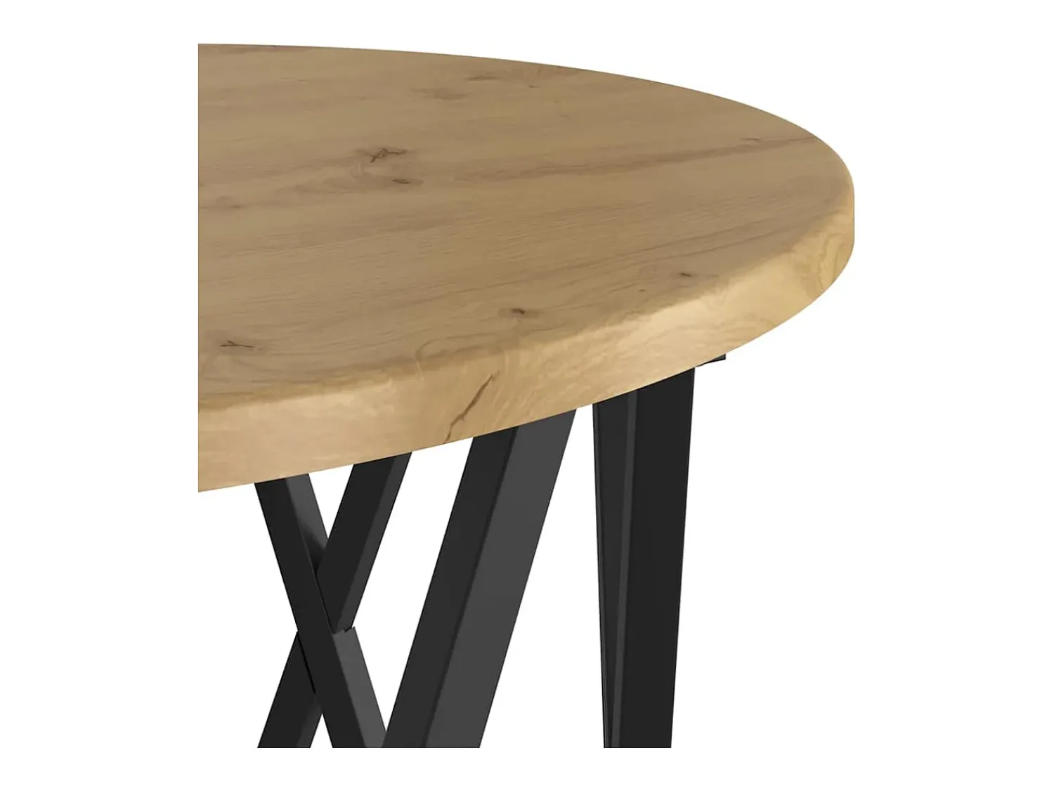 Clearance Mesa de centro | Mesa Lateral Empilhável 3 pcs carvalho artisiano Castanho