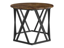 Best Mesa de centro | Mesa Lateral Empilhável 3 pcs Carvalho fumado 53x53x40 cm Castanho