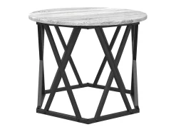 Mesa de centro | Mesa Lateral Empilhável 3 pcs Sonoma 53x53x40 cm Cinzento