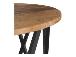 Mesa De Centro* Mesa de centro | Mesa Lateral Empilhável 3 pcs Madeira antiga 53x53x40 cm Castanho