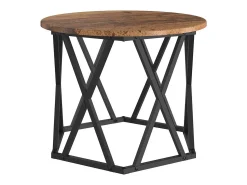 Mesa De Centro* Mesa de centro | Mesa Lateral Empilhável 3 pcs Madeira antiga 53x53x40 cm Castanho