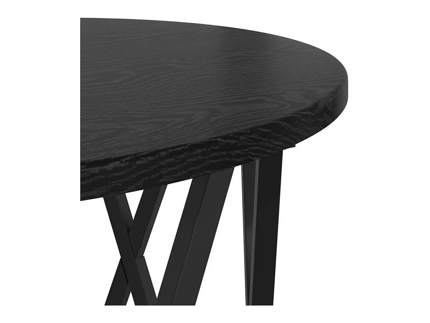 Mesa De Centro| Mesa de centro | Mesa Lateral Empilhável 3 pcs Carvalho 53x53x40 cm Preto