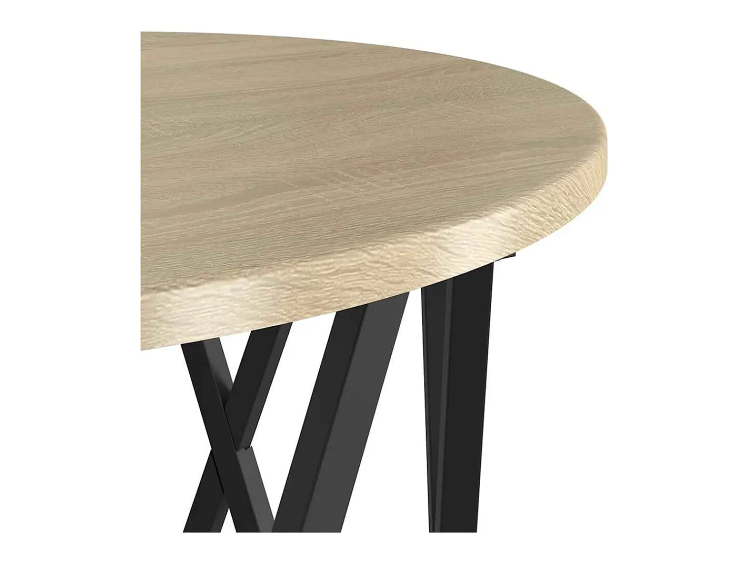 Hot Mesa de centro | Mesa Lateral Empilhável 3 pcs Carvalho sonoma 53x53x40 cm Castanho