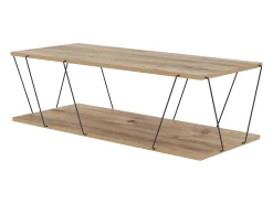 Clearance Vente-unique Mesa de centro - Natural e preta - ENTREGA Natural claro