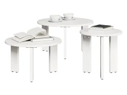 Sale Mesa de centro 3 pcs 47.5x47.5x27 cm Branco