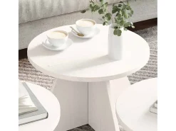 Mesa de centro 3 pcs 49x49x30 cm^ Mesa De Centro