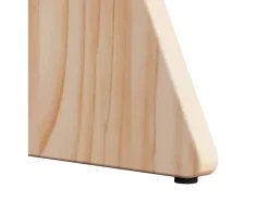Mesa De Centro| Mesa de centro 3 pcs Natural 49x49x30 cm Castanho