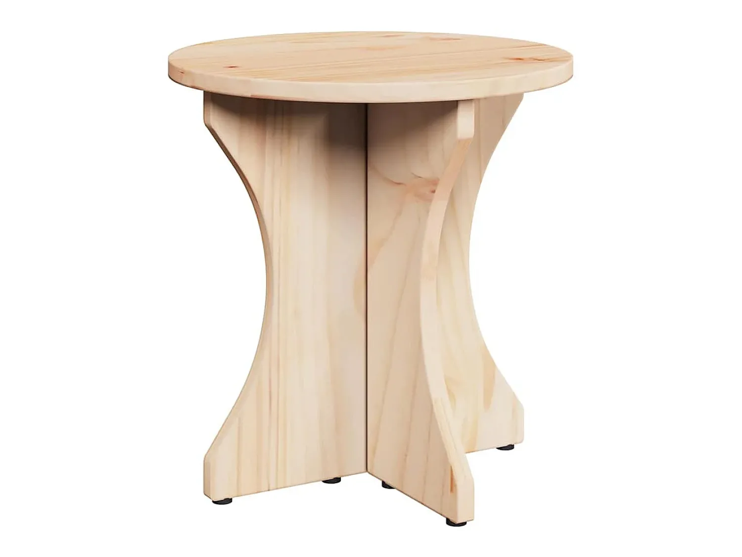 New Mesa de centro 3 pcs Natural 46x46x47 cm Castanho