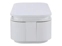 Mesa De Centro*Vente-unique Mesa de centro 4 portas e 1 gaveta com LEDs - MDF - Cor: lacado a - VANDANA Branco