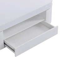 Mesa De Centro*Vente-unique Mesa de centro 4 portas e 1 gaveta com LEDs - MDF - Cor: lacado a - VANDANA Branco