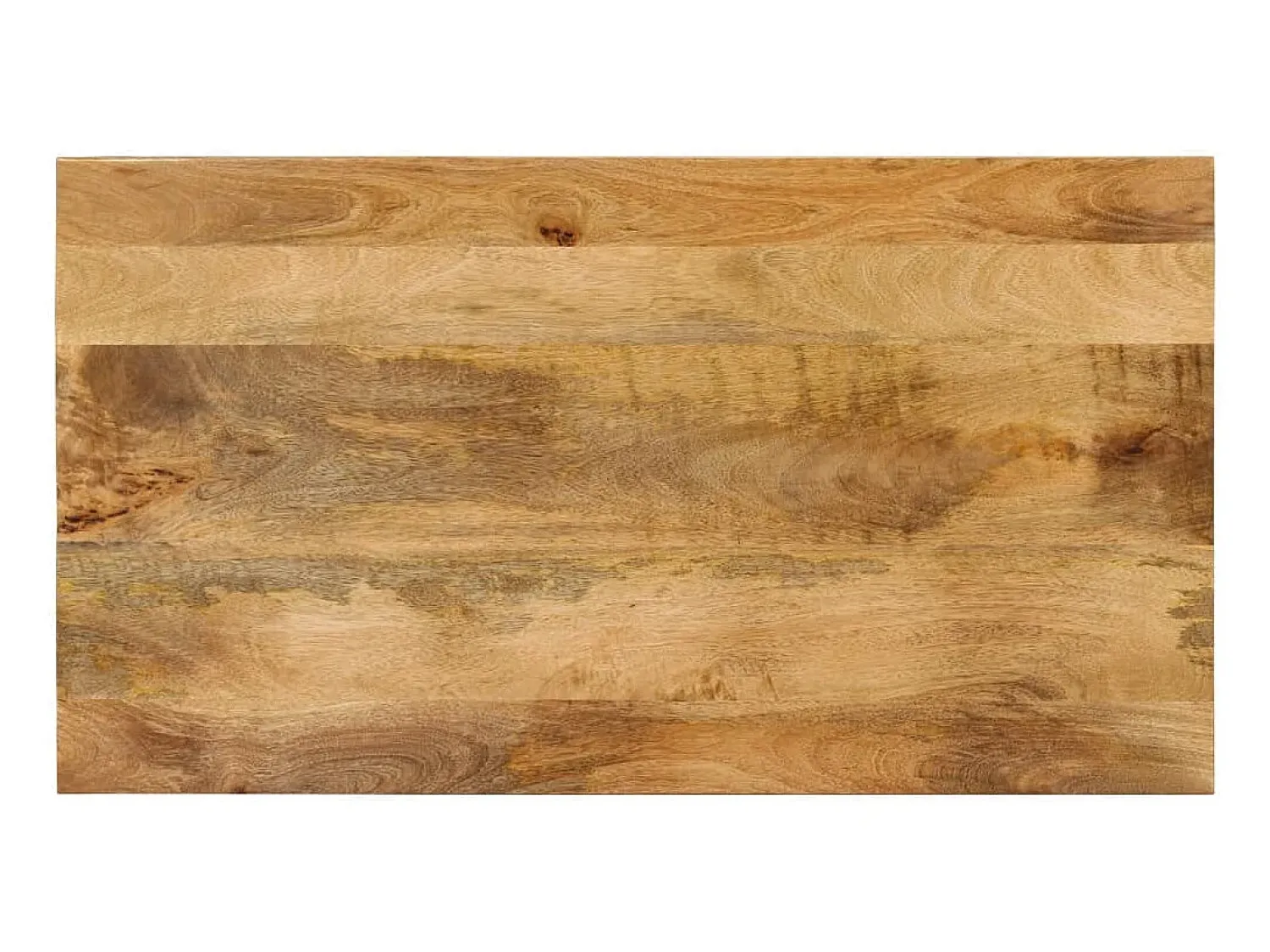 Mesa De Centro*vidaxl Mesa de centro 2 prateleiras 100x55x38cm mangueira maciça e aço Natural claro