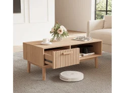Online Mesa de Centro - Sala de Estar, Sala de Jantar, C110 x L50 x A43cm Castanho