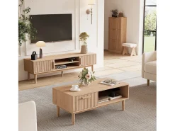 Online Mesa de Centro - Sala de Estar, Sala de Jantar, C110 x L50 x A43cm Castanho