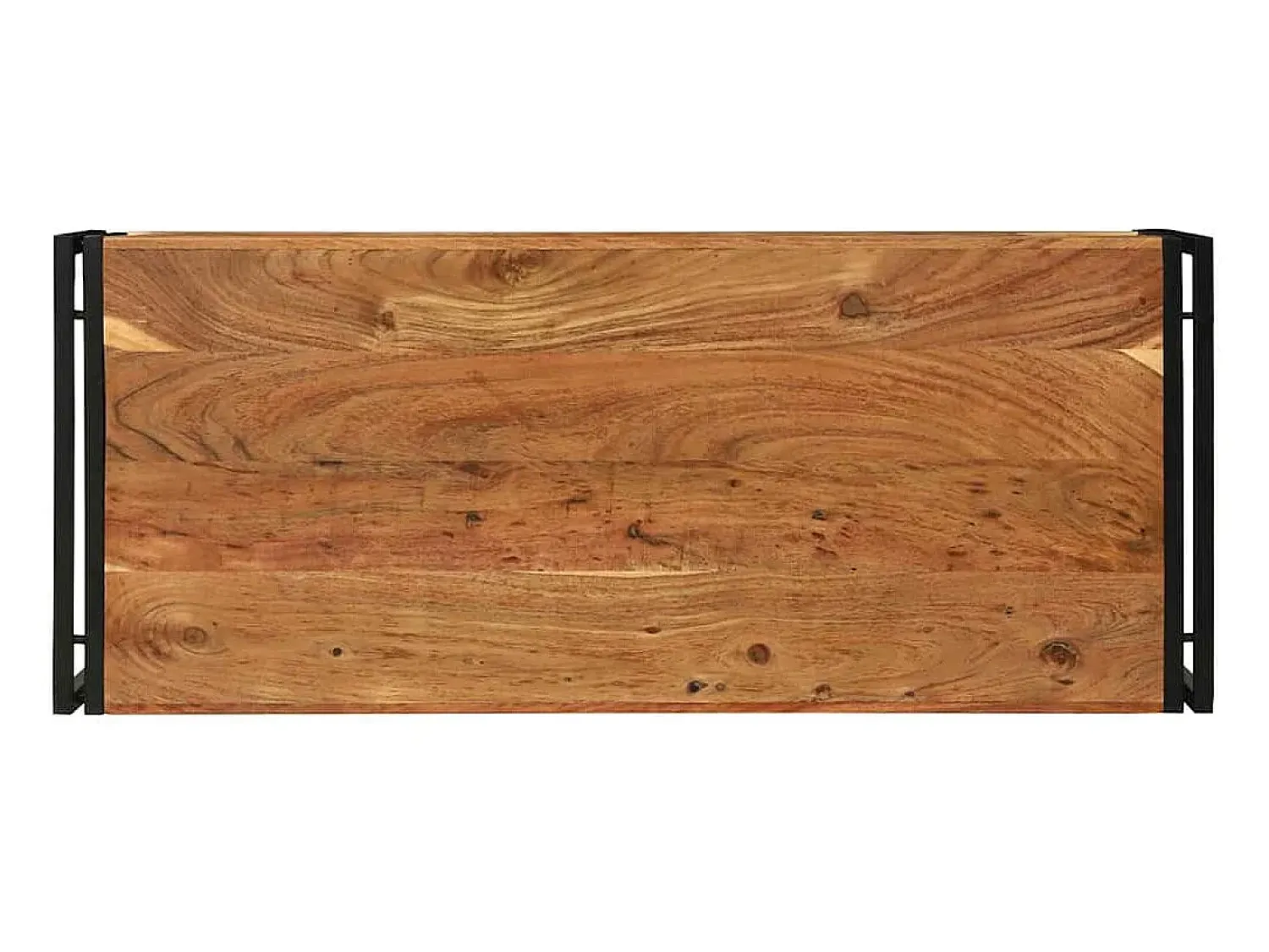 vidaxl Mesa de centro 120 x 50 x 38 cm Madeira Sólida de Acácia Castanho