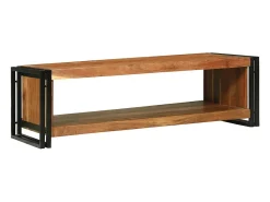 vidaxl Mesa de centro 120 x 50 x 38 cm Madeira Sólida de Acácia Castanho