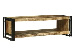 vidaxl Mesa de centro 120 x 50 x 38 cm Madeira de manga maciça^ Mesa De Centro