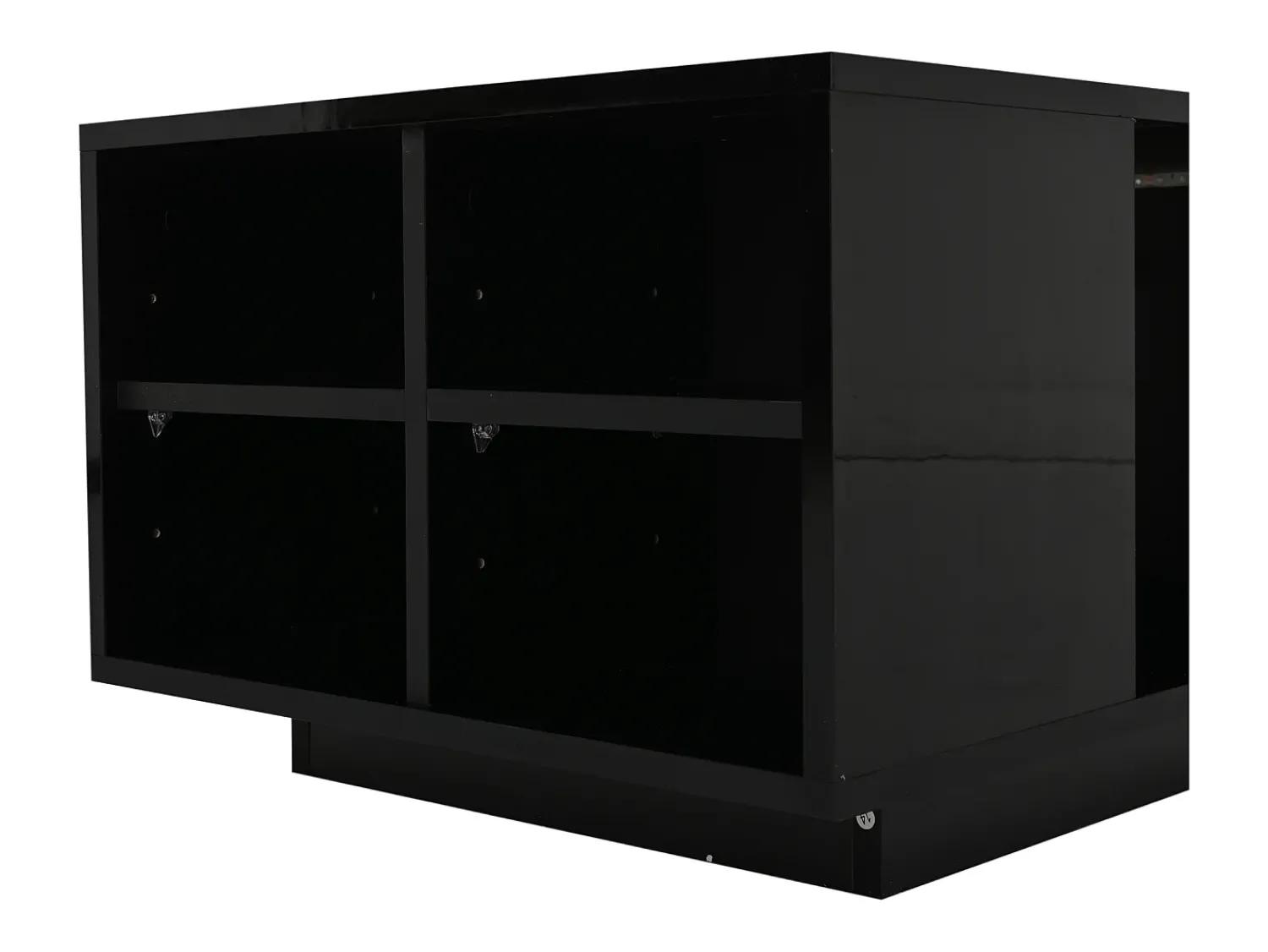Mesa De Centro*Hauss Spole Mesa de centro 100 x 50 x 36 cm com gaveta, LED - Preta Preto