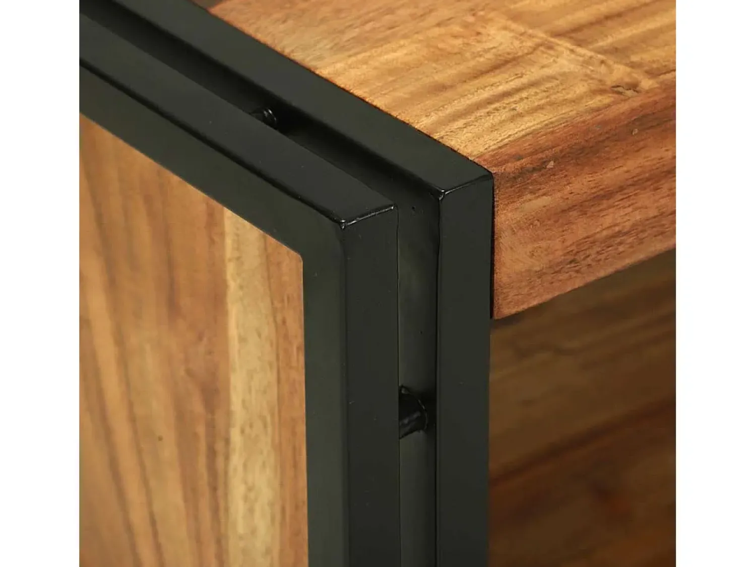 vidaxl Mesa de centro 90 x 50 x 38 cm Madeira Sólida de Acácia Castanho