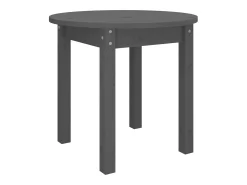 Discount vidaxl Mesa de centro Ø 45x40 cm madeira de pinho maciça Cinzento