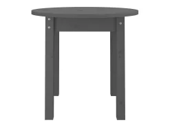 Discount vidaxl Mesa de centro Ø 45x40 cm madeira de pinho maciça Cinzento
