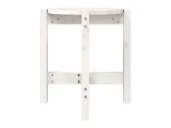 Best Mesa de centro Ø 42,5x45 cm madeira de pinho maciça PT217222 Branco