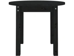 Mesa De Centro* Mesa de centro Ø 55x45 cm madeira de pinho maciça PT825219 Preto
