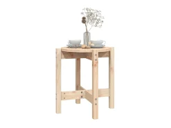Mesa De Apoio* Mesa de centro Ø 42,5x45 cm madeira de pinho maciça PT933749 Castanho