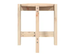 Mesa De Apoio* Mesa de centro Ø 42,5x45 cm madeira de pinho maciça PT933749 Castanho