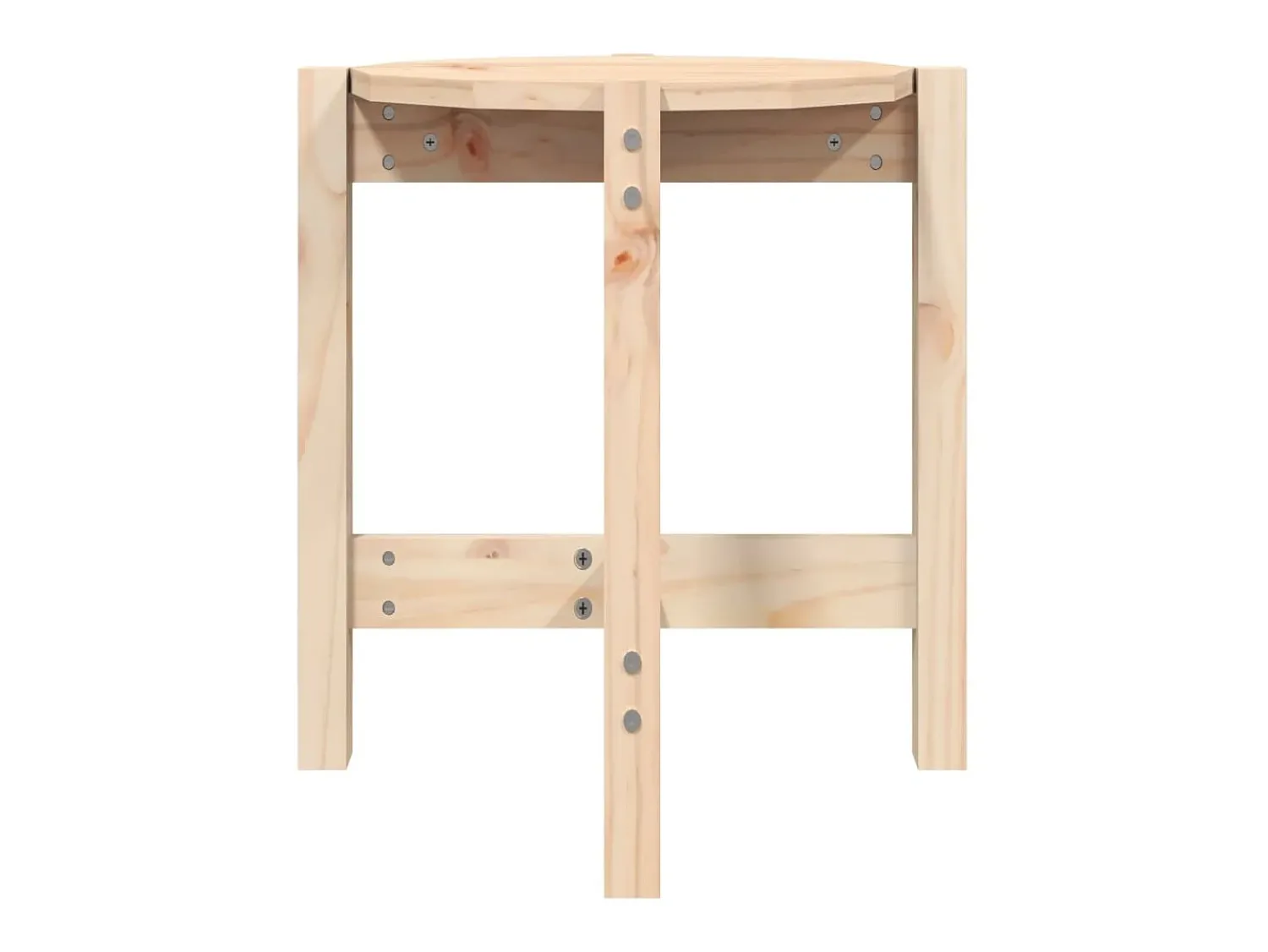 Mesa De Apoio* Mesa de centro Ø 42,5x45 cm madeira de pinho maciça PT933749 Castanho