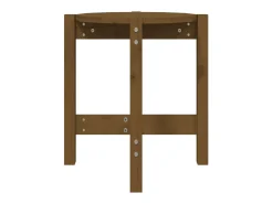 Mesa De Apoio* Mesa de centro Ø 42,5x45 cm madeira pinho maciça -mel PT192519 Castanho