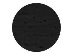 Outlet vidaxl Mesa de centro Ø 55x45 cm madeira de pinho maciça Preto
