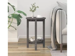 Sale Mesa de centro Ø 40x60 cm madeira de pinho maciça PT758607 Cinzento