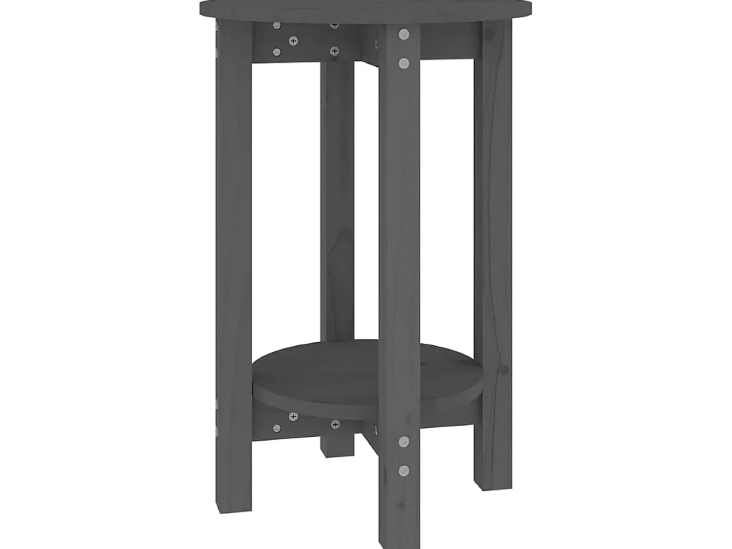Sale Mesa de centro Ø 40x60 cm madeira de pinho maciça PT758607 Cinzento