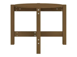 Mesa De Centro|vidaxl Mesa de centro Ø 62,5x45 cm madeira pinho maciça castanho-mel Natural claro