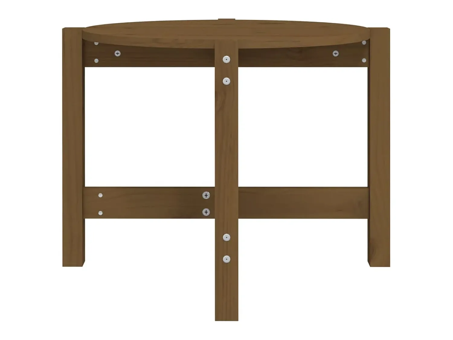 Mesa De Centro|vidaxl Mesa de centro Ø 62,5x45 cm madeira pinho maciça castanho-mel Natural claro