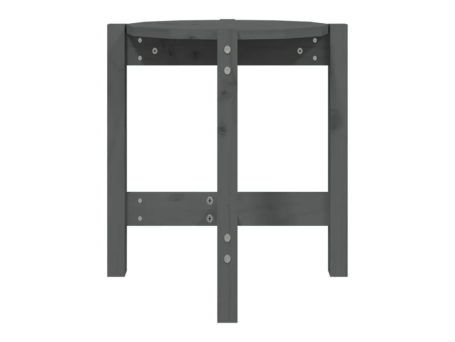 Mesa de centro Ø 42,5x45 cm madeira de pinho maciça PT468285^ Mesa De Apoio