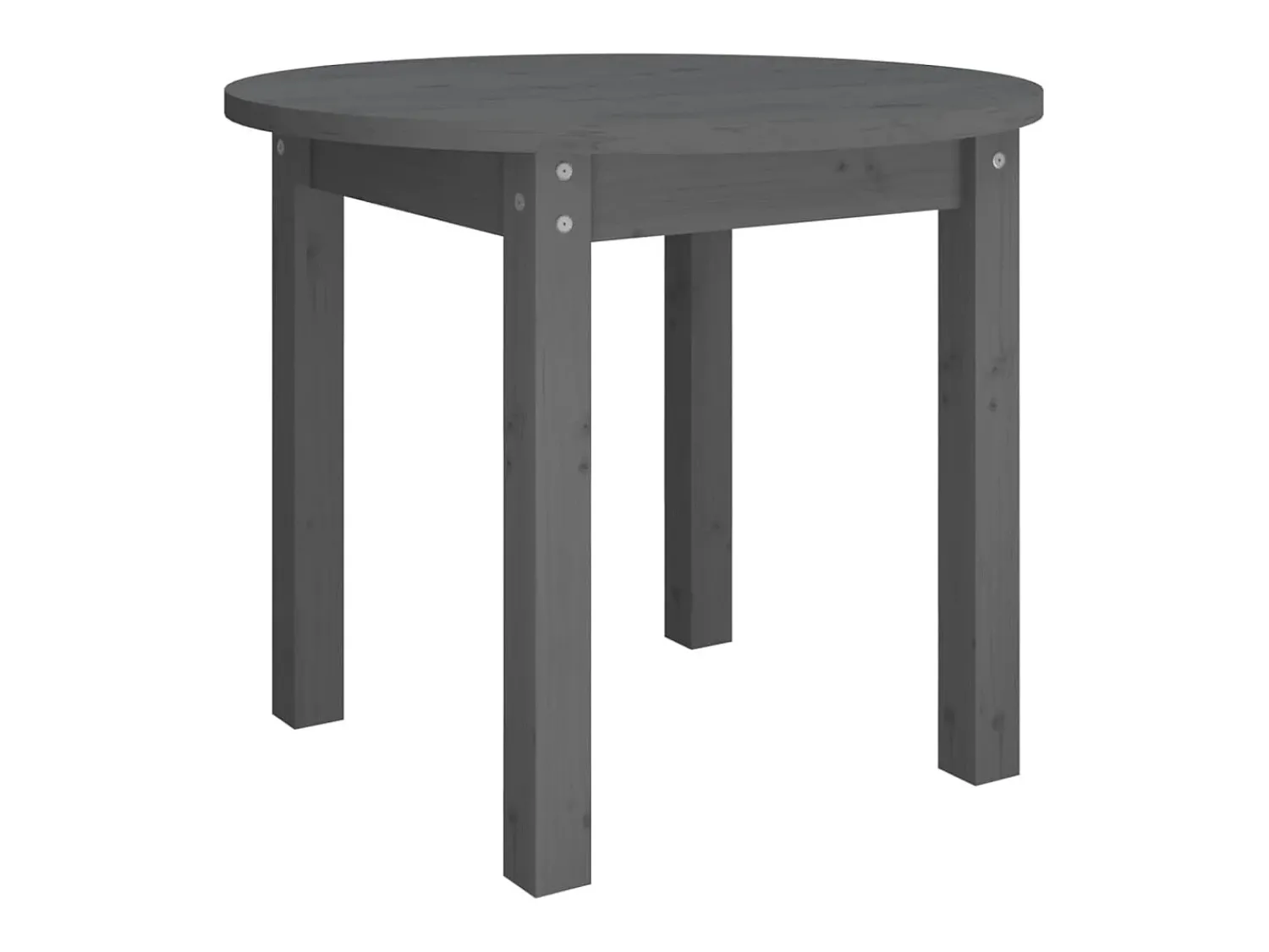 Mesa De Centro* Mesa de centro Ø 55x45 cm madeira de pinho maciça PT899307 Cinzento