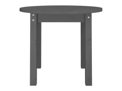 Mesa De Centro* Mesa de centro Ø 55x45 cm madeira de pinho maciça PT899307 Cinzento