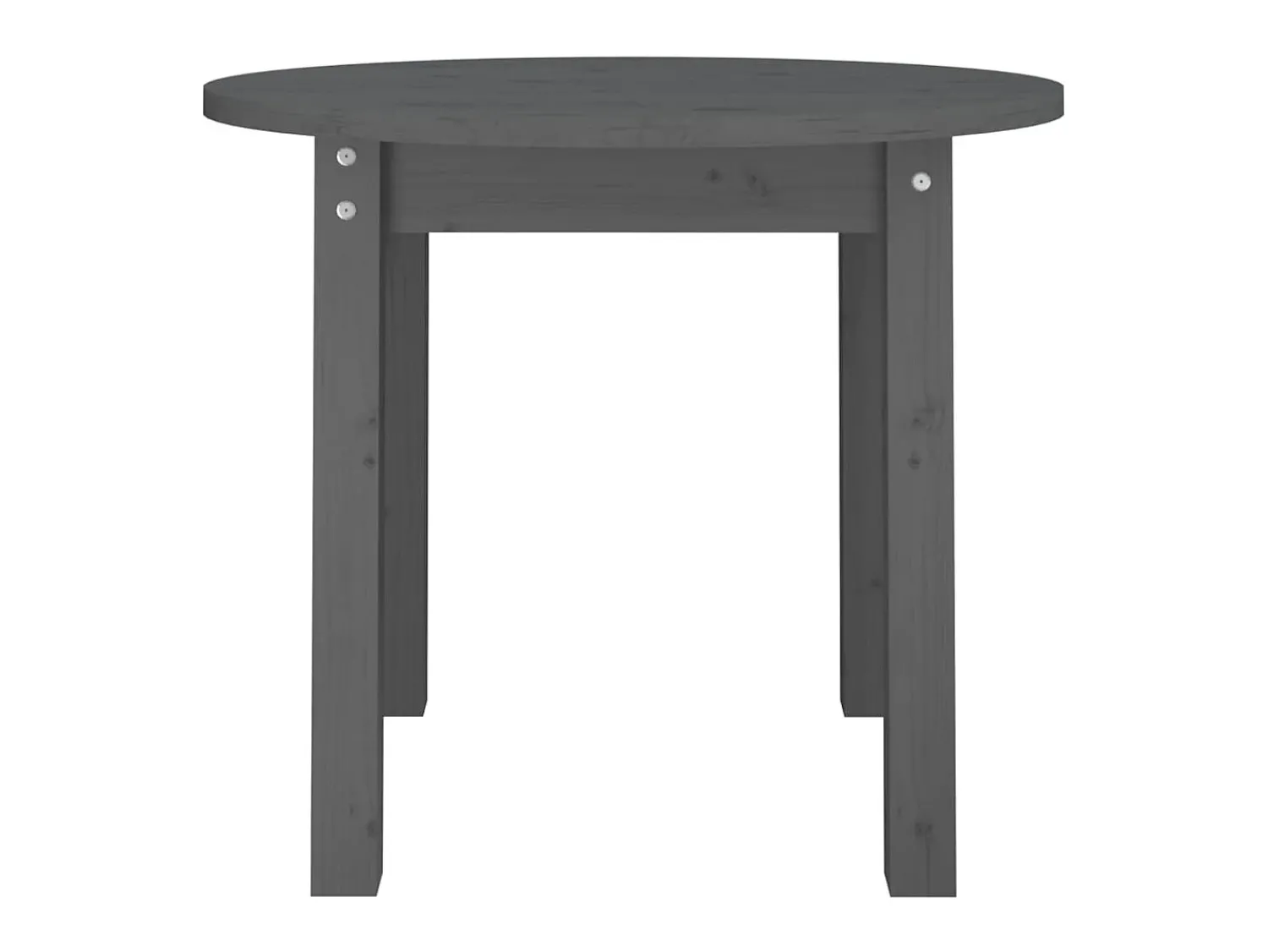 Mesa De Centro* Mesa de centro Ø 55x45 cm madeira de pinho maciça PT899307 Cinzento