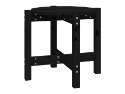 Mesa De Apoio* Mesa de centro Ø 52,5x45 cm madeira de pinho maciça PT126214 Preto