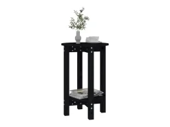 Mesa De Centro|vidaxl Mesa de centro Ø 40x60 cm madeira de pinho maciça Preto