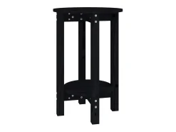 Mesa De Centro|vidaxl Mesa de centro Ø 40x60 cm madeira de pinho maciça Preto