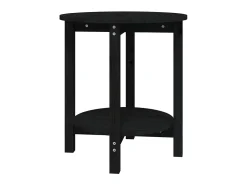 Mesa De Apoio* Mesa de centro Ø 55x60 cm madeira de pinho maciça PT705144 Preto