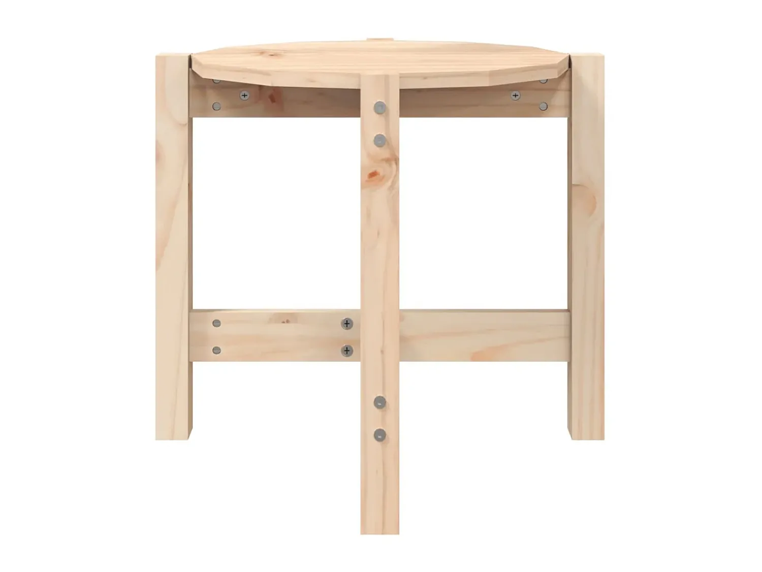 Mesa de centro Ø 52,5x45 cm madeira de pinho maciça PT622147^ Mesa De Apoio