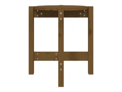 vidaxl Mesa de centro Ø 42,5x45 cm madeira pinho maciça castanho-mel^ Mesa De Centro