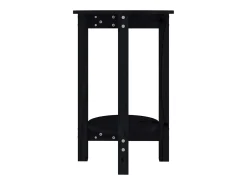 Mesa De Centro| Mesa de centro Ø 40x60 cm madeira de pinho maciça PT370441 Preto