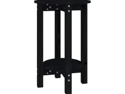 Mesa De Centro| Mesa de centro Ø 40x60 cm madeira de pinho maciça PT370441 Preto