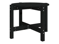 Mesa De Centro*vidaxl Mesa de centro Ø 62,5x45 cm madeira de pinho maciça Preto